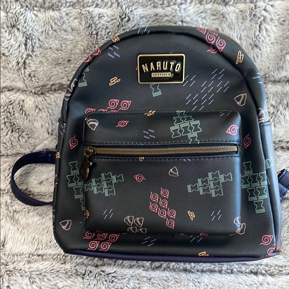 Naruto Shippuden Villages Toss Print Mini Backpack